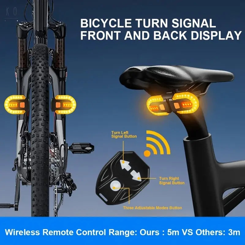 Smart LED Richtingaanwijzer™ – Veilig en Zichtbaar op de Fiets