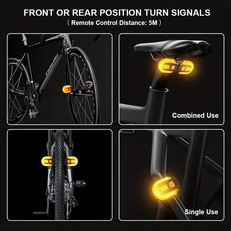 Smart LED Richtingaanwijzer™ – Veilig en Zichtbaar op de Fiets